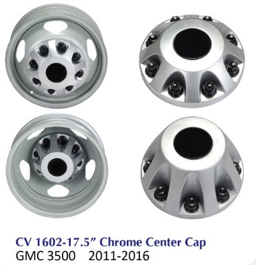 CV1602-17.5 Chromen vrachtwagenhoes